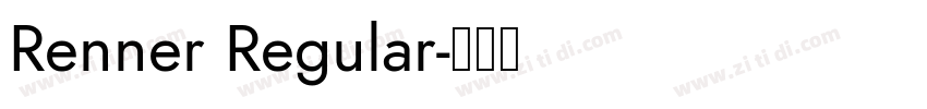 Renner Regular字体转换